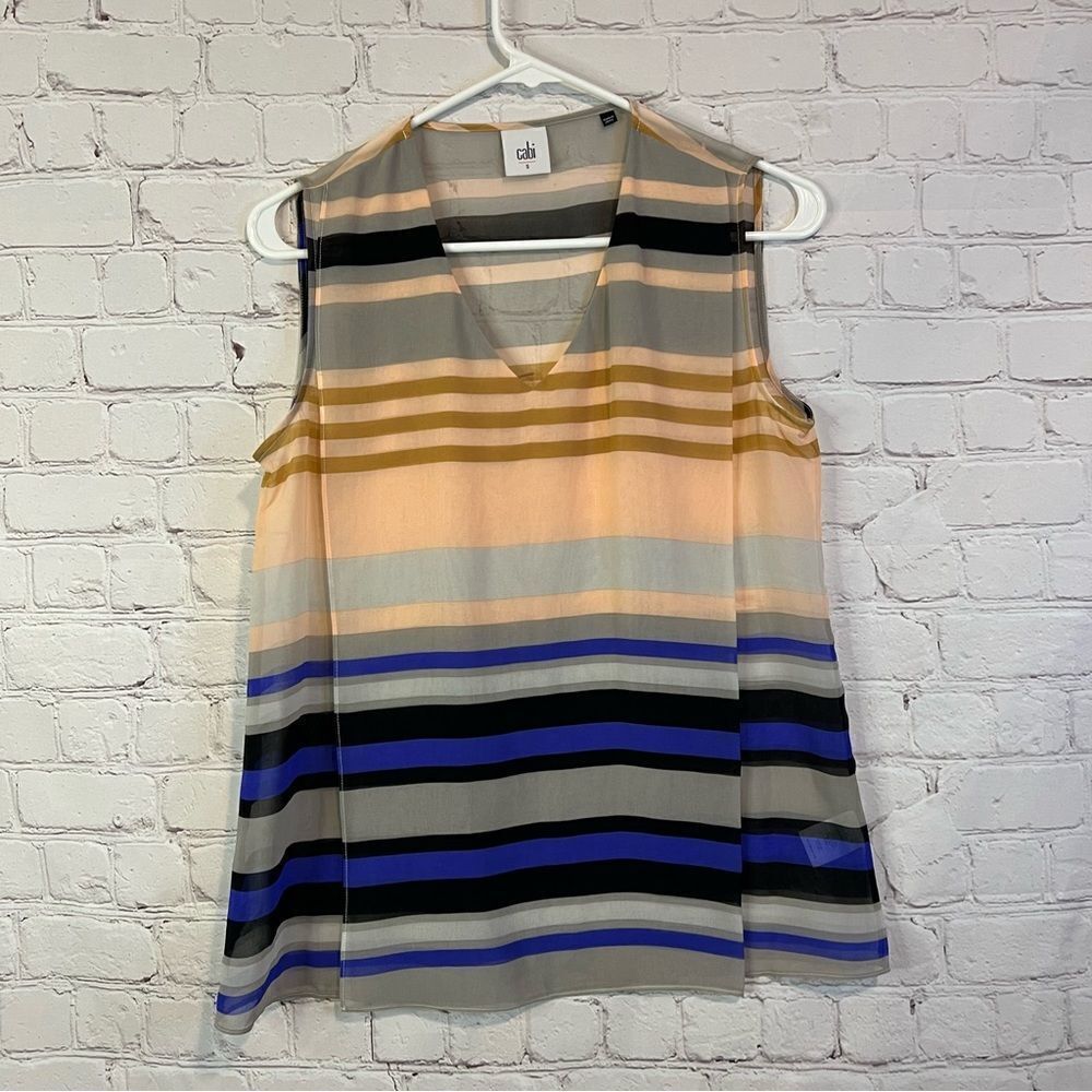 CAbi Style 3273 Underline Tank Blouse Top Size Small